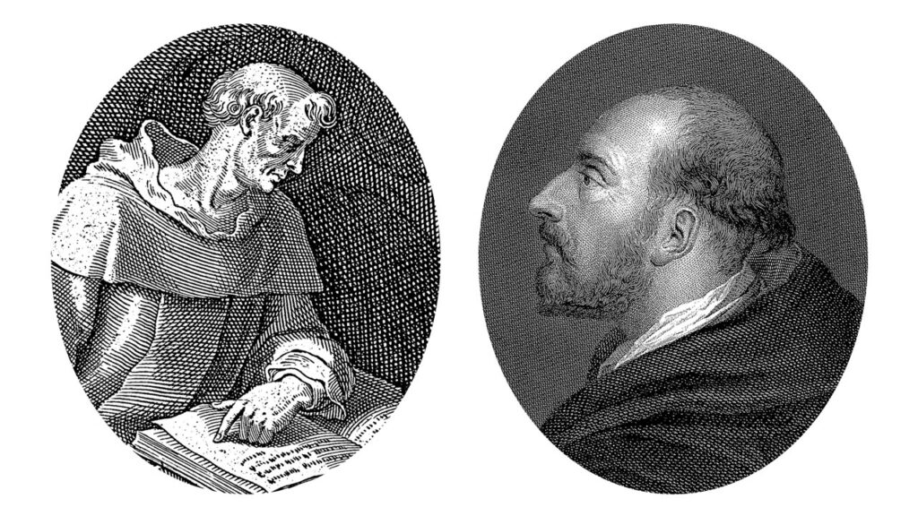 Pictures of ancient church leaders including Augustine of Hippo
