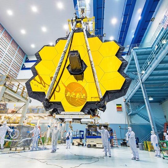 James Webb Space Telescope used to study deep space and help determine how old is the universe.