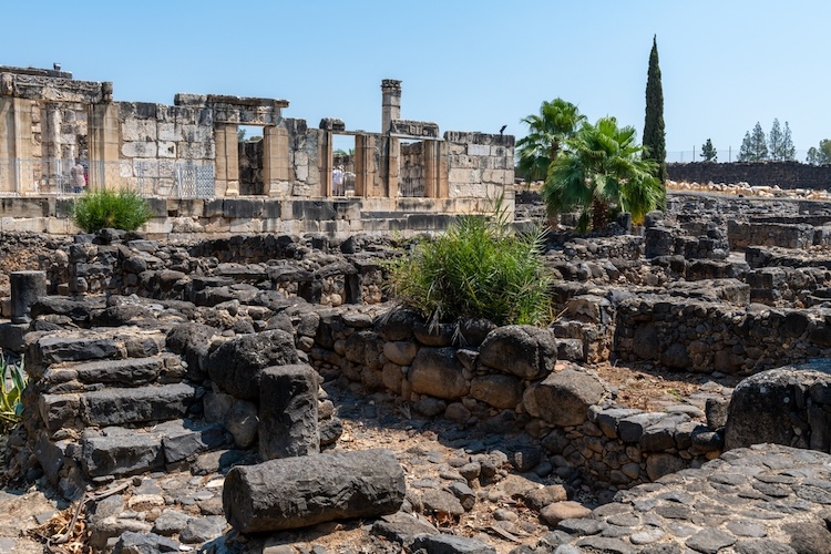 The ruins of Capernaum.