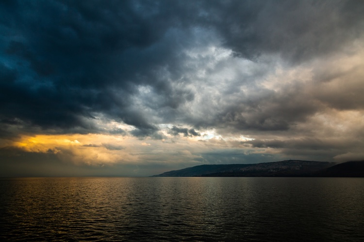 The Sea of Galilee.