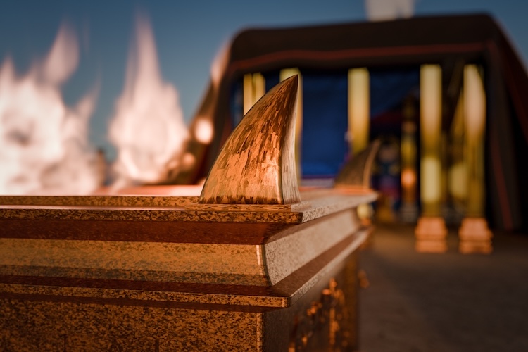 The Horn of the Altar of Sacrifice or Burnt Offering.