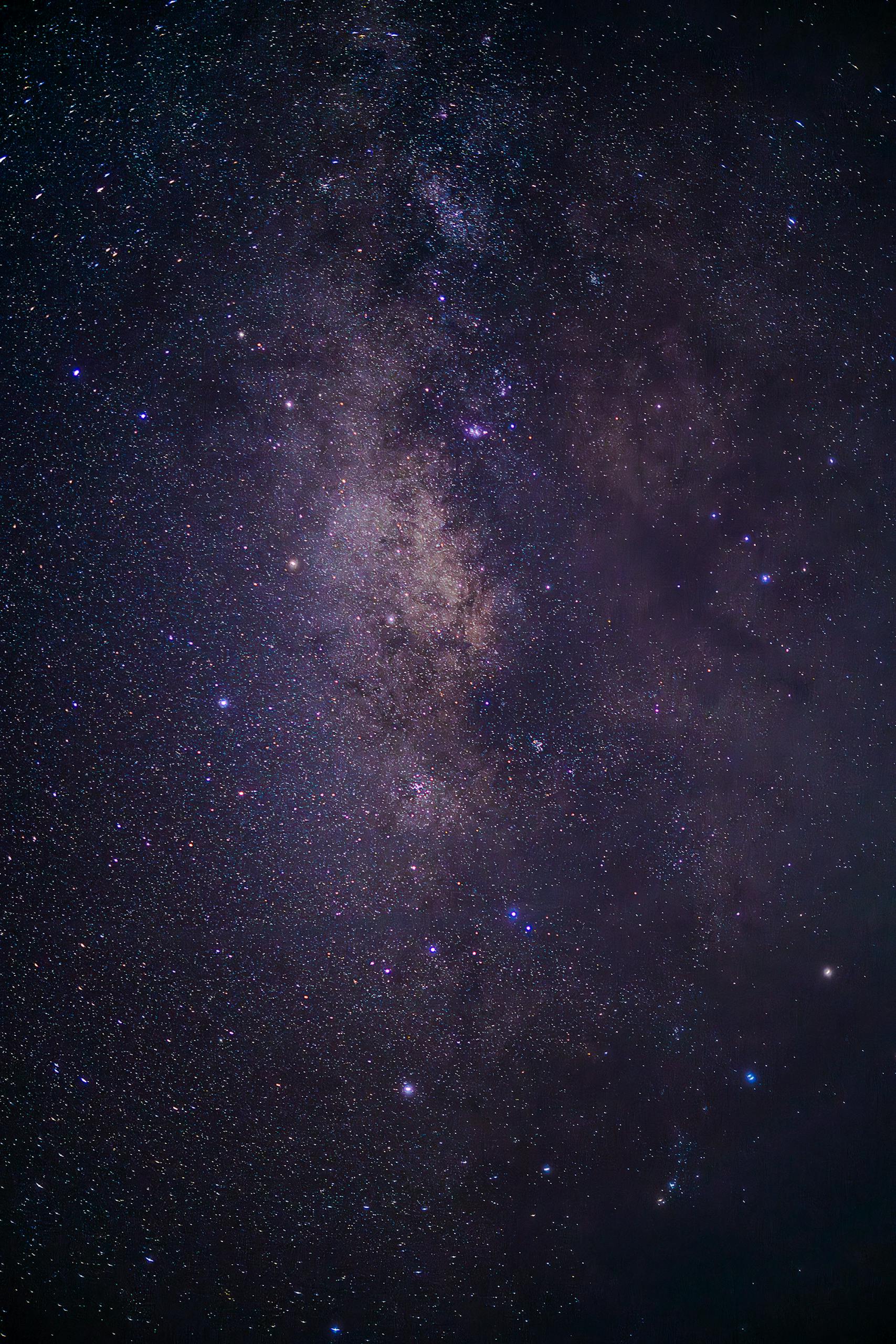 Beautiful vertical capture of the Milky Way galaxy in the night sky of El Salvador, showcasing countless stars.