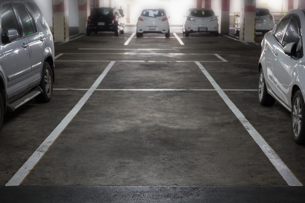Open parking space illustrating the idea of simple modern miracles.